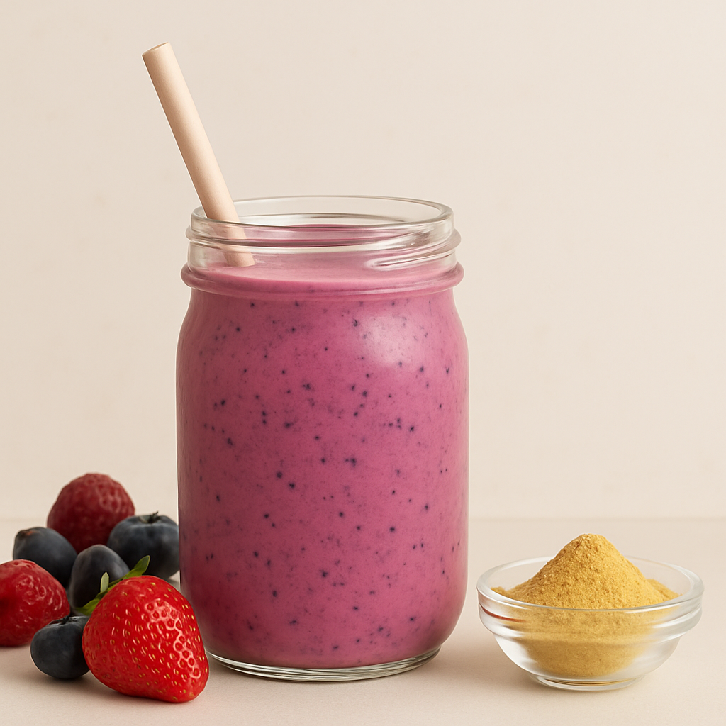 🍓 Beeren‑Maca‑Smoothie