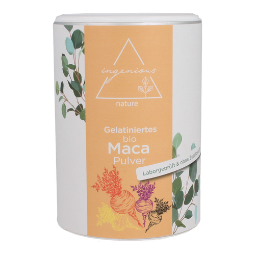 Bio Maca Pulver Mix - gelatiniert - aus vier Maca Sorten - ingenious nature